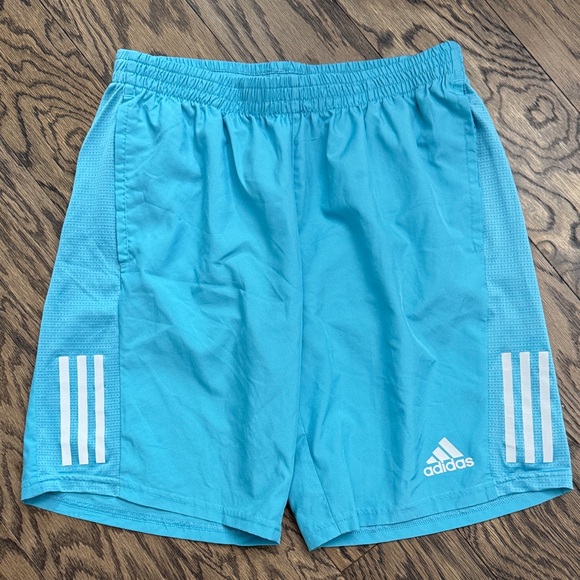 Adidas Men's Light Blue Athletic Shorts - Picture 1 of 2